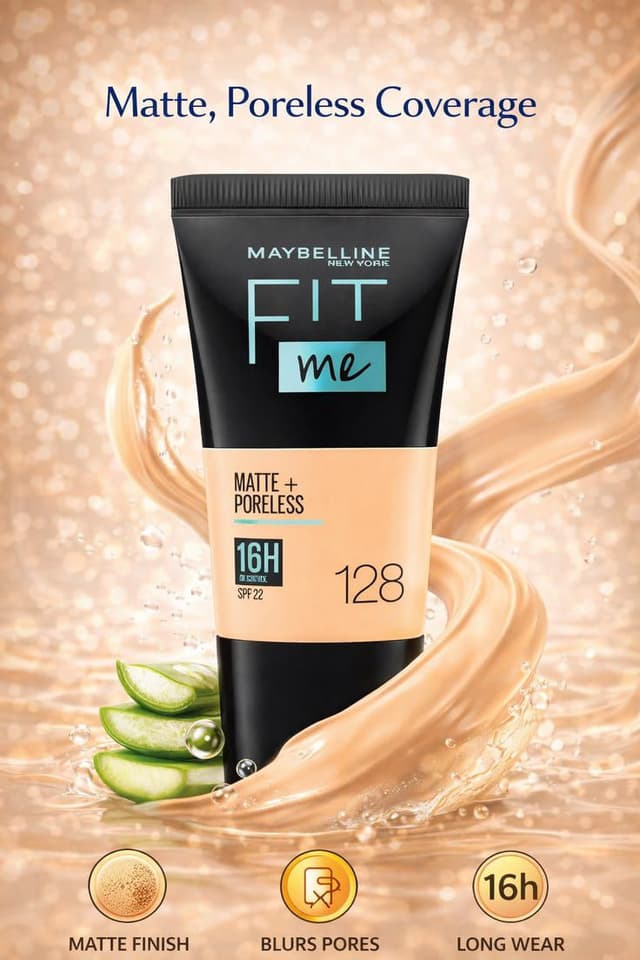 Maybelline Fit Me Matte + Poreless Foundation